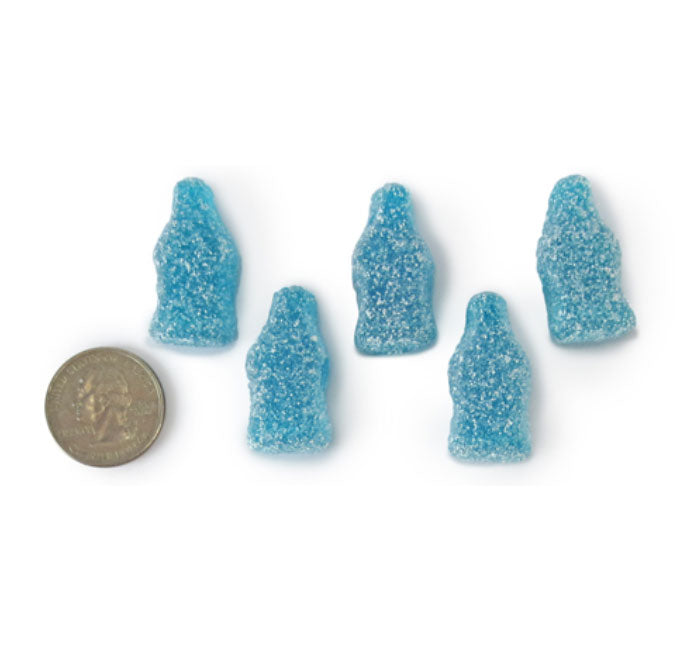 Gummy Sour Blue Raspberry Bottles