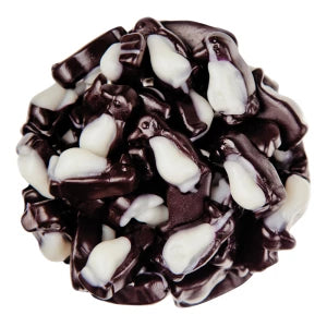 Black and White Penguin Gummies Peach flavored