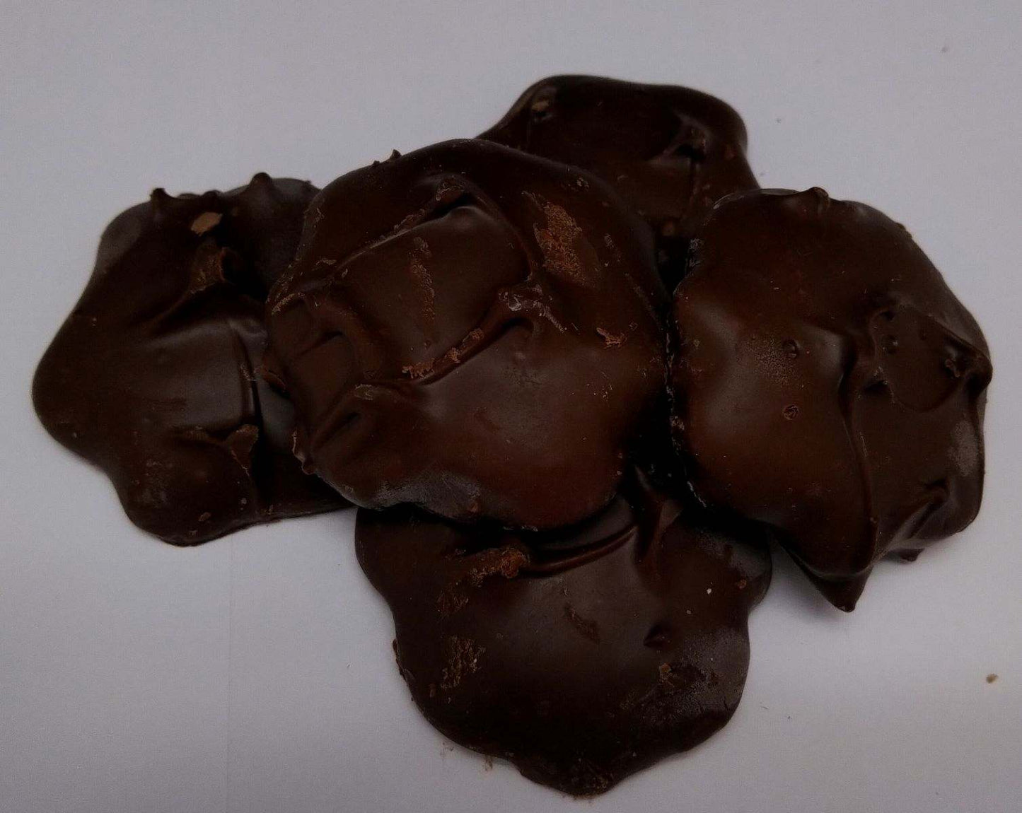 Sugar Free Dark Chocolate Covered Pecan Patties made with Maltitol